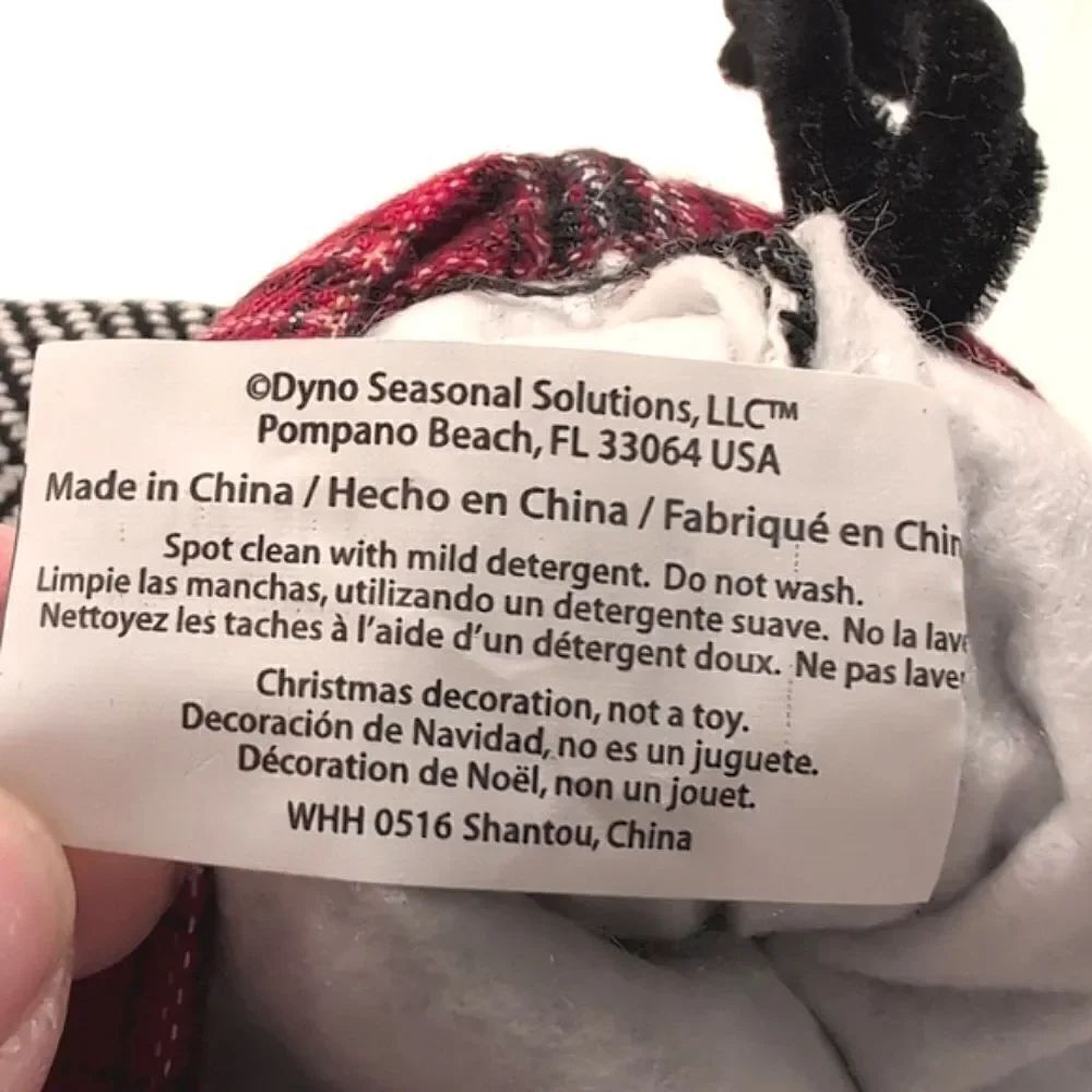 Cat Christmas Stocking with Dangling Fish - Picture 7 of 8